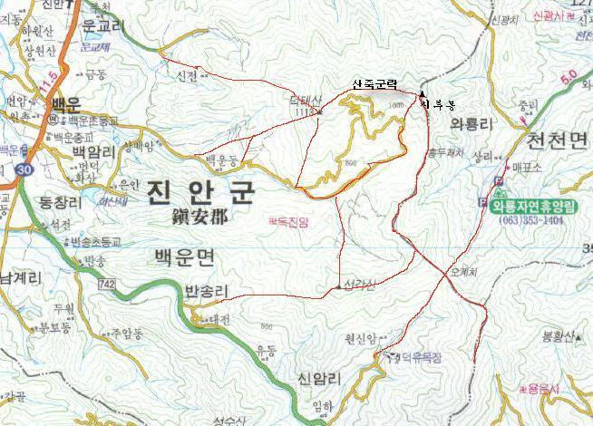 감투봉 정상 전망 이미지